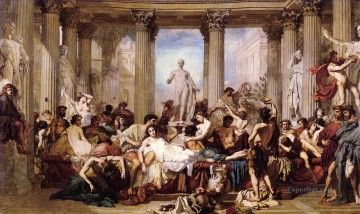 トーマス デカダンスのローマ人 人物画家 Thomas Couture Oil Paintings